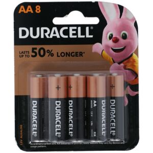 BATTERY ALK 8PCS AA COPP&BLK DURACELL BATTERY ALK 8PCS AA COPP&BLK DURACELL